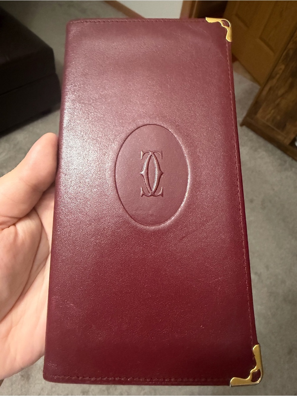 Cartier long bifold wallet